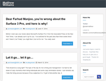 Tablet Screenshot of matthewwilliams.com